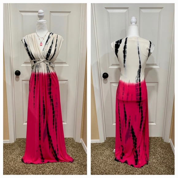 VENUS Dresses & Skirts - Tie die look maxi dress